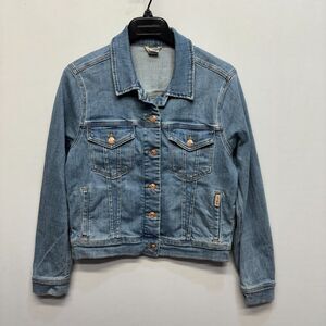 Ariat Women Jean Denim Jacket Size Medium Blue D066 -8